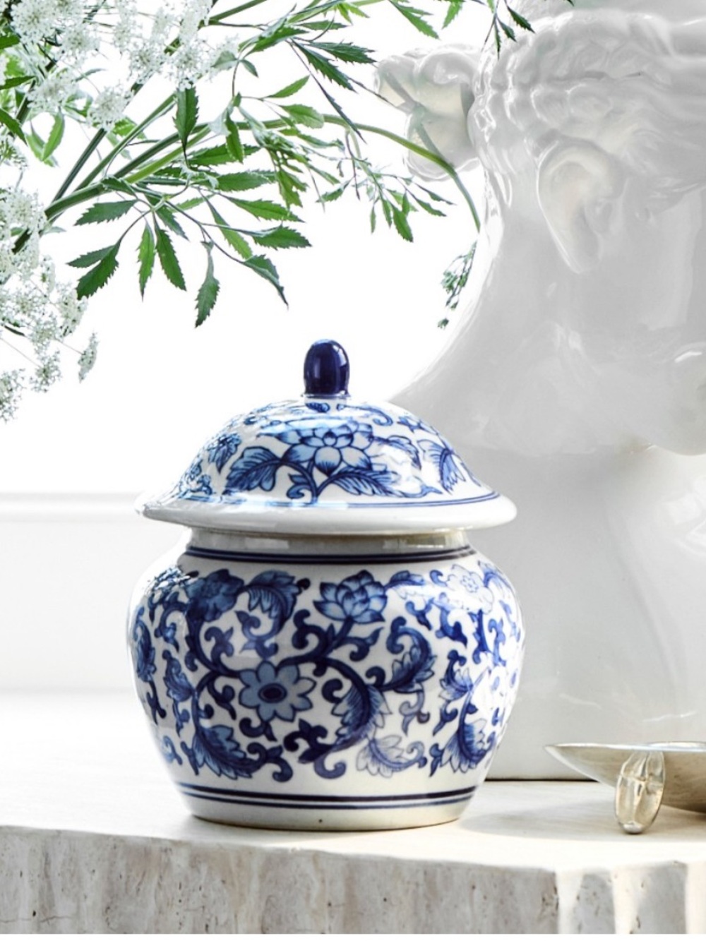 Williams Sonoma Lidded Ceramic Petite Ginger Jar